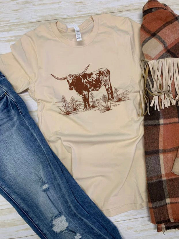 Long Horn & Yucca Graphic Tee